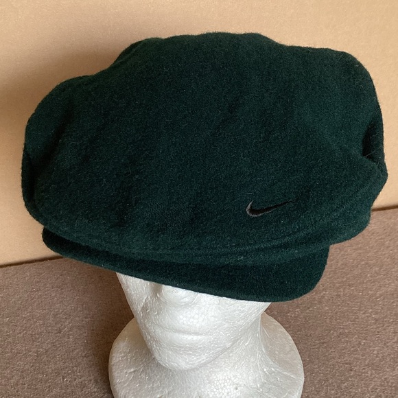 Vintage Nike newsboy cabbie hat size medium wool flat hat